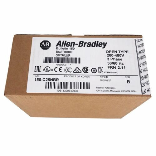 New Factory Sealed Allen-Bradley 150-C25Nbr Smc-3 Smart Motor Controller