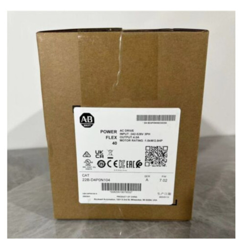 New Sealed Ab 22B-D4P0N104 /A Powerflex 40 1.5Kw 2 Hp Ac Drive