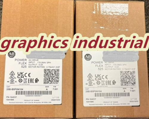 New Allen Bradley 25B-B5P0N104 Powerflex 525 1Hp Drive 25Bb5P0N104