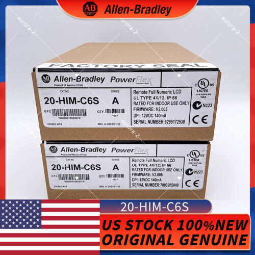 Allen Bradley New 20-Him-C6S Ser. A Powerflex Panel Mount Lcd Him 20Himc6S