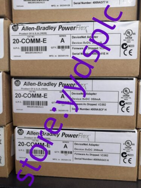 New Factory Sealed Allen Bradley 20-Comm-E Ser A Ethernet / Ip Adaptor 20Comme