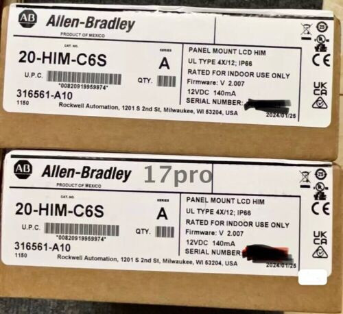New Sealed Allen Bradley 20-Him-C6S Ser. A Powerflex Panel Mount