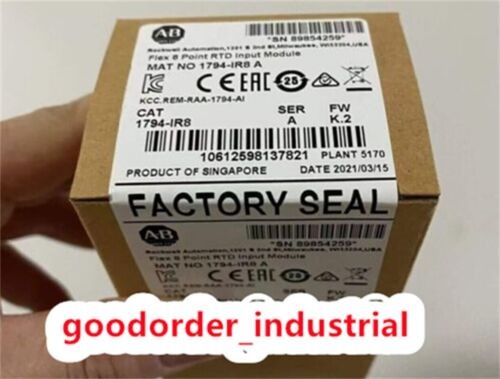 New Factory Sealed Ab 1794-Ir8 /A Flex 8 Point Rtd Input Module Plc 1794Ir8