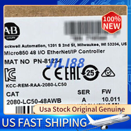 Brand New Ab 2080-Lc50-48Awb Plc Ethernet I/P Controller