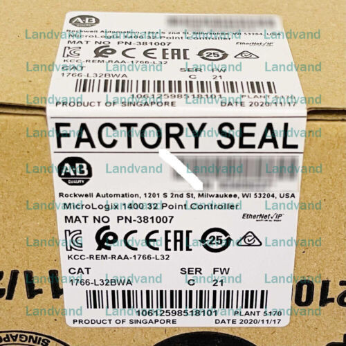 Allen-Bradley 1766-L32Bwa 1400 32 Point Controller Ab 1766L32Bwa