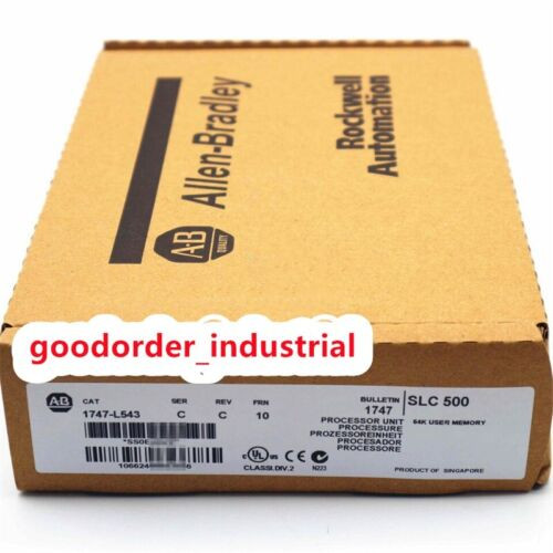 New Factory Sealed Ab 1747-L543 Ser C Slc 500 Cpu Processor Controller  1747L543