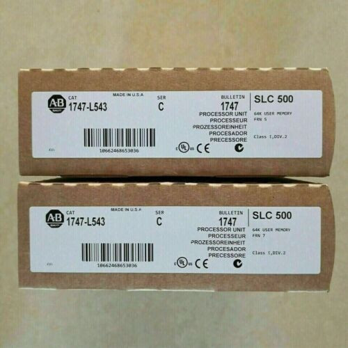 New Factory Sealed Ab 1747-L543 /C Slc 500 5/04 Cpu Processor Unit 1747-L543