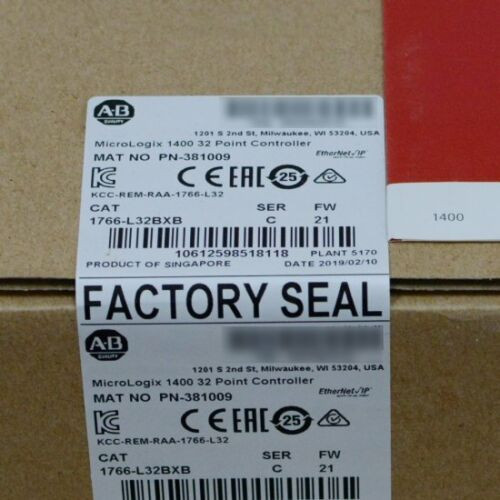 New Allen-Bradley 1766-L32Bxb Micrologix 1400 32Point Controller Ab 1766L32Bxb