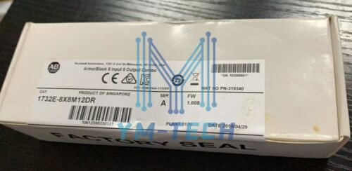 New Sealed Allen Bradley 1732E-8X8M12Dr /A Armorblock I/O 8 Input 8 Output Ethe