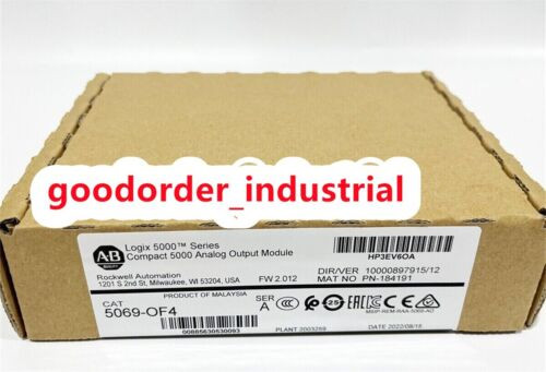 New Factory Sealed Ab 5069-Of4 / A Compact Logix 5000 I/O Analog Output Module
