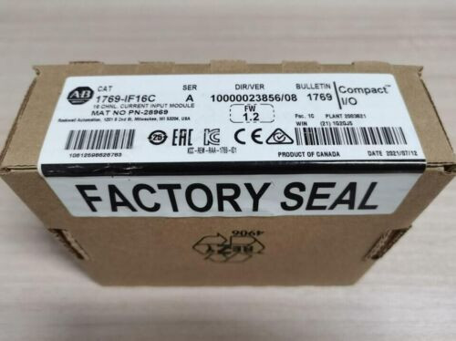 New Sealed Ab 1769-If16C Ser A Compactlogix 16 Point Analog Input Module