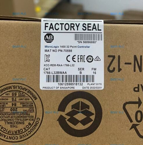 1Pcs New Allen Bradley 1766-L32Bwaa Ab Ser C Micrologix 1400 32 Point Controller