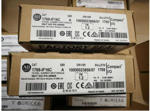 New Factory Sealed Ab 1769-If16C/ A Compactlogix 16 Pt A/I Current Module