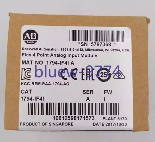 New Allen-Bradley 1794-If4I Flex 4 Point Analog Input Module