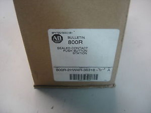 Allen Bradley 800R-2Hw4R-36318 Sealed Contact Push Button Station Series A