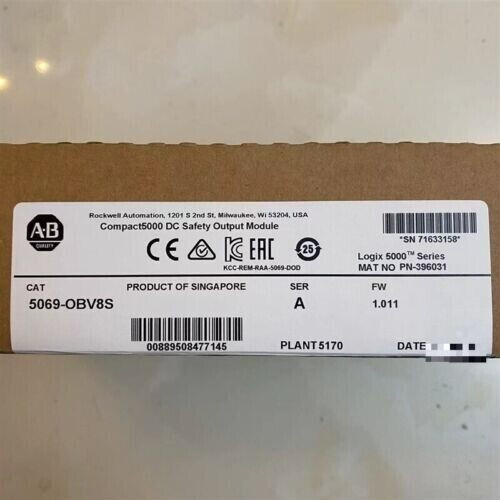 New Sealed Allen Bradley 5069-Obv8S Ser A Compact I/O Safety Output