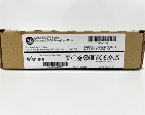 Allen-Bradley 5069-If8 Analog Input Module Compact 5000 New Factory Sealed