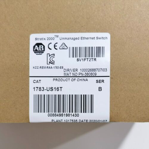 New Ab 1783-Us16T Stratix 2000 Switch Unmanaged 16Port 1Pc