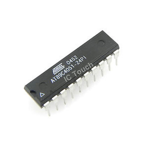 25pcs AT89C4051-24PI IC 8-bit Microcontroller ATMEL Corporation IC PDIP-20