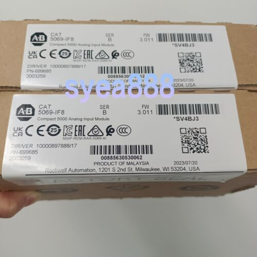 New Factory Sealed Ab 5069-If8 Compact 5000 Analog Input Module 5069If8