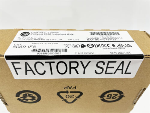 New Factory Sealed Allen-Bradley 5069-If8 Ser A Compact 5000 Analog Input Module