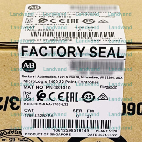 Allen-Bradley 1400 32 Point Controller 1766-L32Bxba
