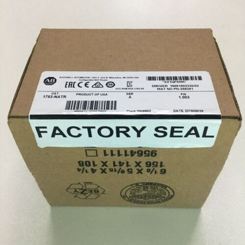 New Factory Sealed Ab 1783-Natr Ser A Configurable Nat Router Module 1783Natr