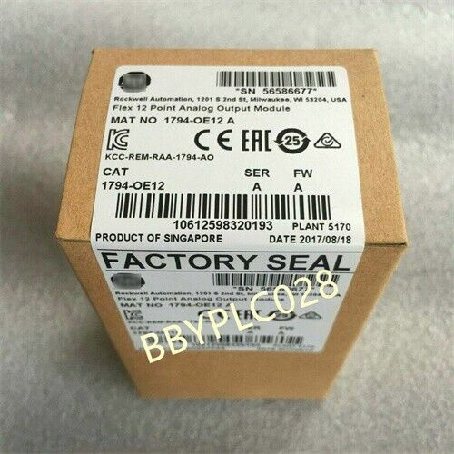 New Factory Sealed Ab 1794-Oe12 / A Flex 12 Point Analog Output Module