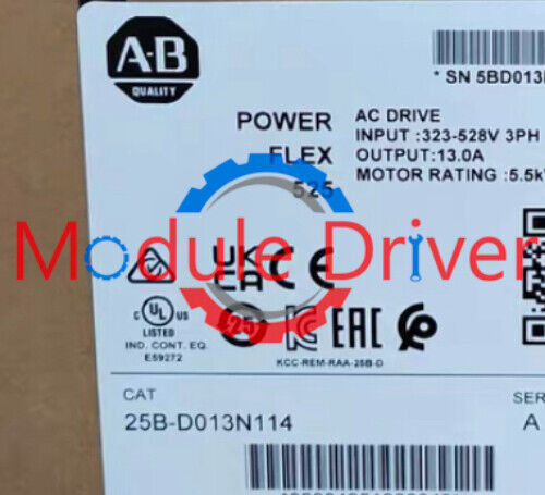 New 25B-D013N114 Allen-Bradley 525 5.5Kw 7.5Hp Ac Drive
