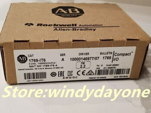 New Allen-Bradley 1769-IT6 SER A CompactLogix Thermocouple/mV Input Module