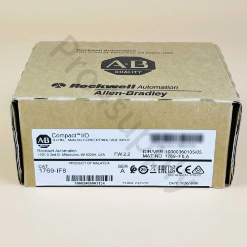 2021-2022 Allen-Bradley Compactlogix 8 Pt Analog Input Module 1769-If8