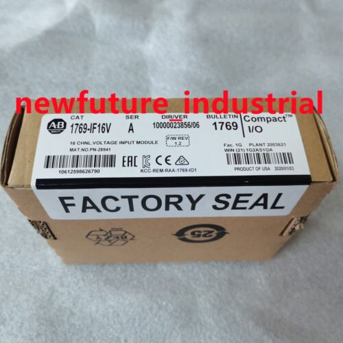 New Factory Sealed Ab 1769-If16V Compact I/O 16 Channel Input Module