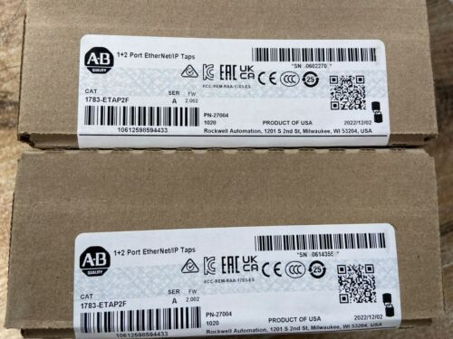 New Factory Sealed Allen-Bradley 1783-Etap2F Ser A Stratix 5950 Ethernet/Ip Tap