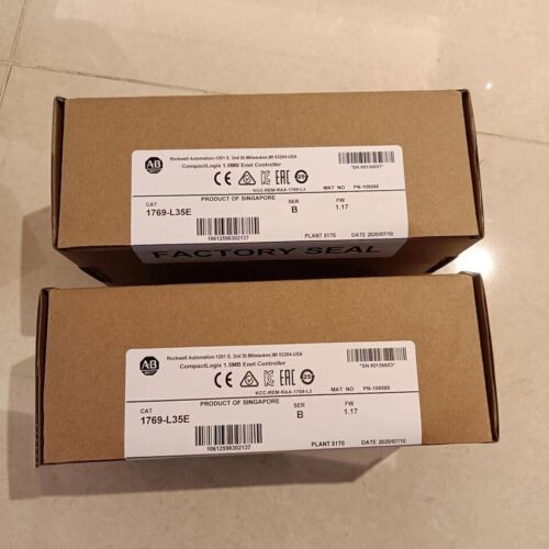 New Factory Sealed Ab 1769-L35E Ser B Compactlogix Ethernet Processor