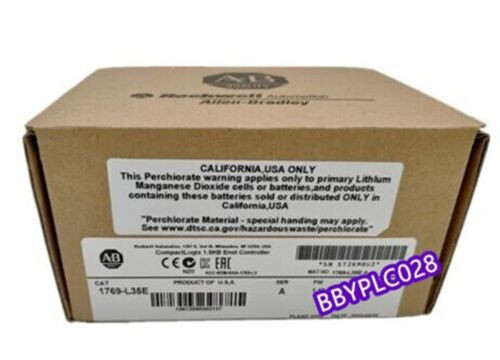 New Factory Sealed Ab 1769--L35E Ser A Compactlogix 1.5 Mb Enet Controller