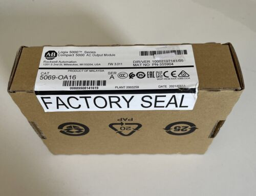 New Sealed Allen-Bradley 5069-Oa16 /A Compact 5000 Ac Output Module 5069Oa16