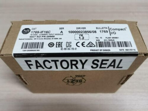 New Factory Sealed Ab 1769-If16C Ser A Compactlogix 16 Pt Input Module 1769If16C