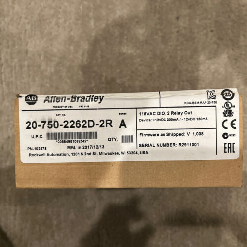 New Allen Bradley 20-750-2262D2R   Factory Sealed