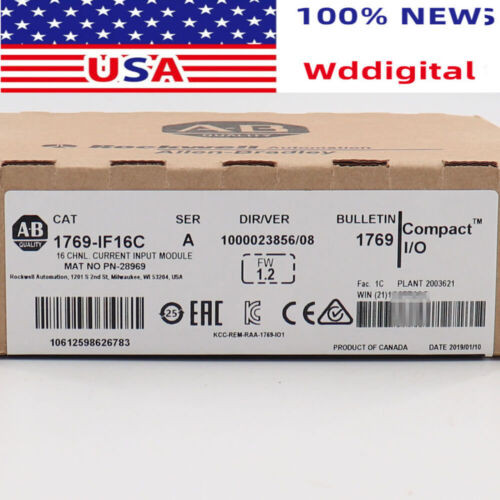 Surplus Sealed Allen-Bradley Compactlogix 16Pt A/I Current Module 1769-If16C