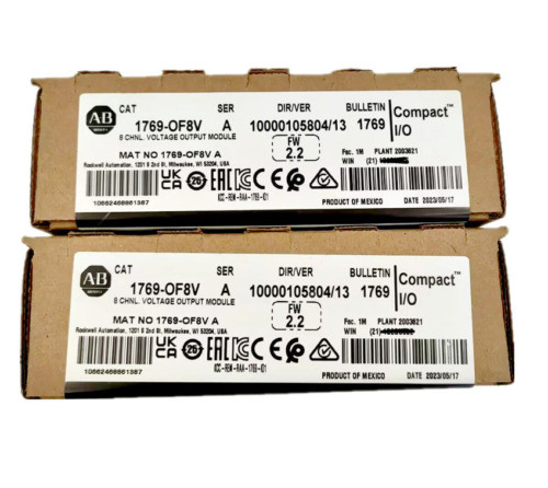 New Factory Sealed Ab 1769-Of8V /A Compactlogix 8 Pt Output Module 1769Of8V