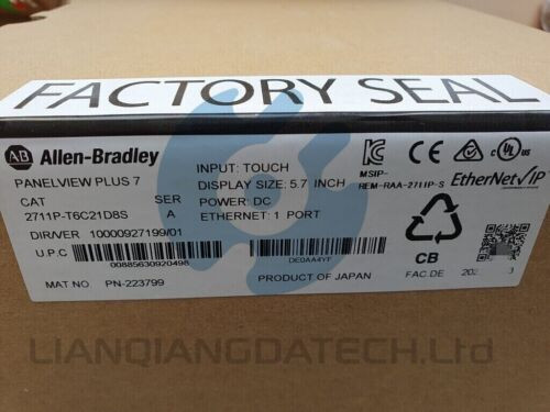 New Allen-Bradley Ab 2711P-T6C21D8S /A Hmi Panelview Plus 7 Graphic Terminal