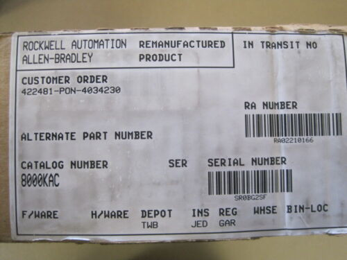Refurbished Allen Bradley 8000-Kac Board 8000Kac