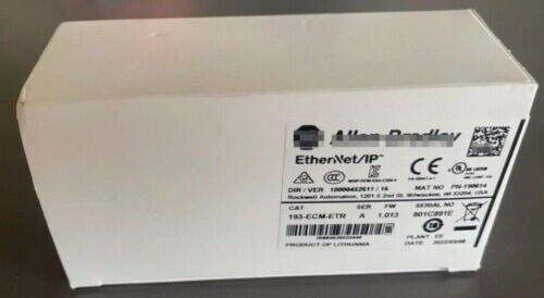 Factory Sealed Allen-Bradley 193-Ecm-Etr Ethernet / Ip Comm Module Ab 193Ecmetr