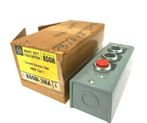 New Allen Bradley 800H-3Ha Pushbutton Station Ser.L 800H3Ha