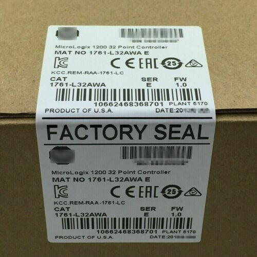 New Factory Sealed Ab 1761-L32Awa Ser E Micrologix1200 32 Point Controller