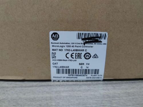 New Allen-Bradley Micrologix 1200 40 Point Controller 1762-L40Bwar Ab