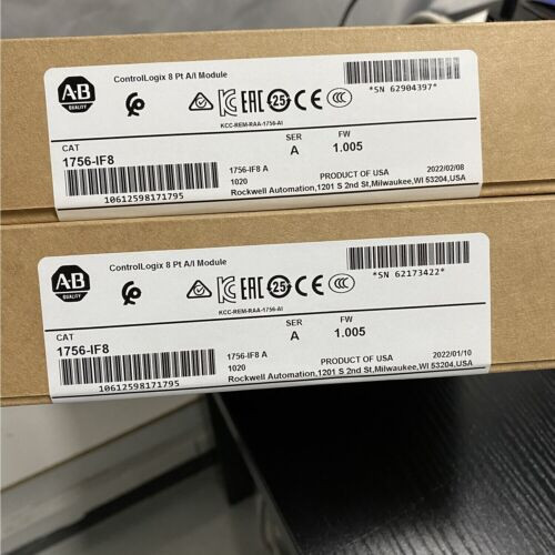 New Factory Sealed 1756-If8 /A Ab Controllogix Point A/I Module