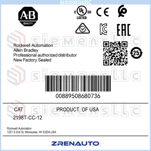 2198T-Cc-12 Allen Bradley Itrak Communications Cable, 2M Spot Goods #Pl
