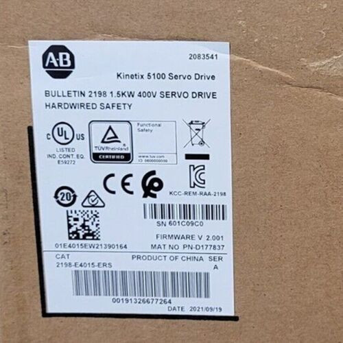 New  2198-E4015-Ers Allen-Bradley 2198E 4015 Ers