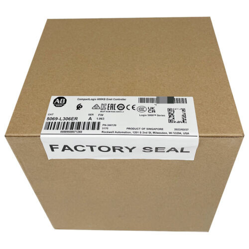 New Allen-Bradley 5069-L306Er Compactlogix 600Kb Enet Controller 5069 L306Er-